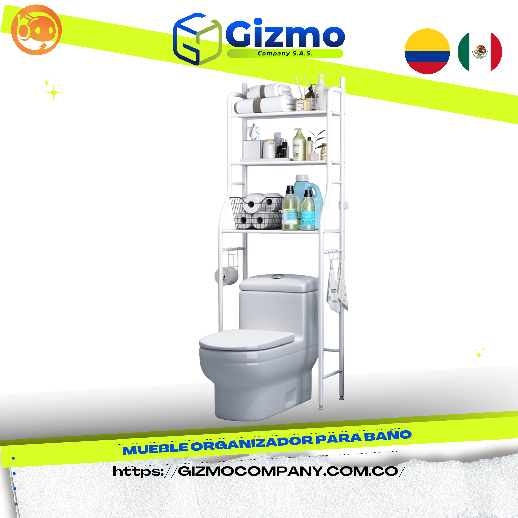 Mueble Organizador para Baño